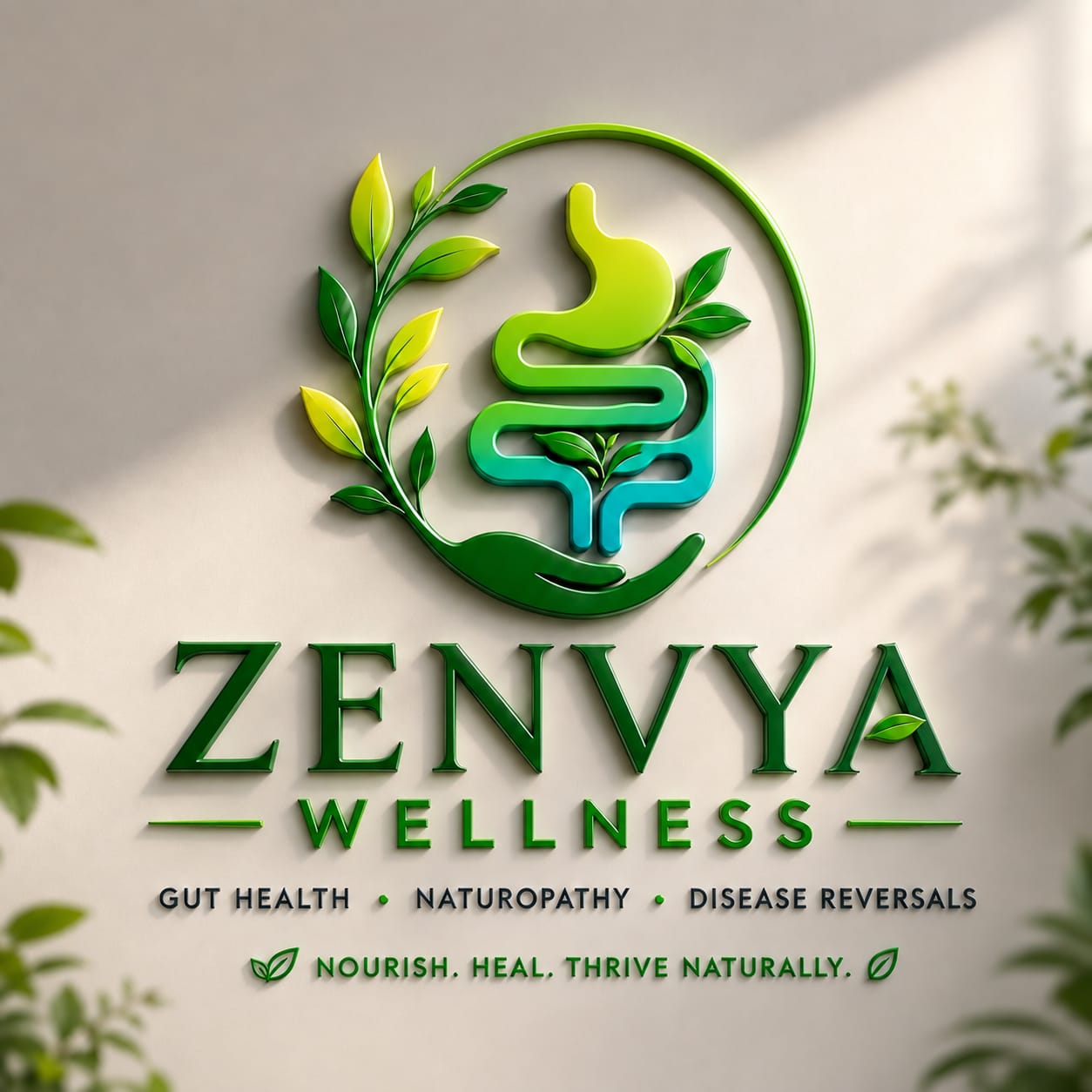 Zenvya Wellness logo signage
