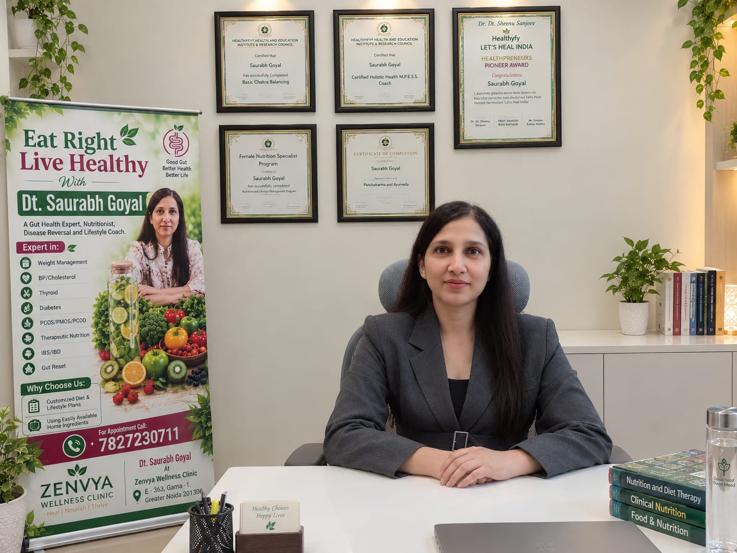 Dietitian Saurabh Goyal at Zenvya Wellness Clinic, Greater Noida